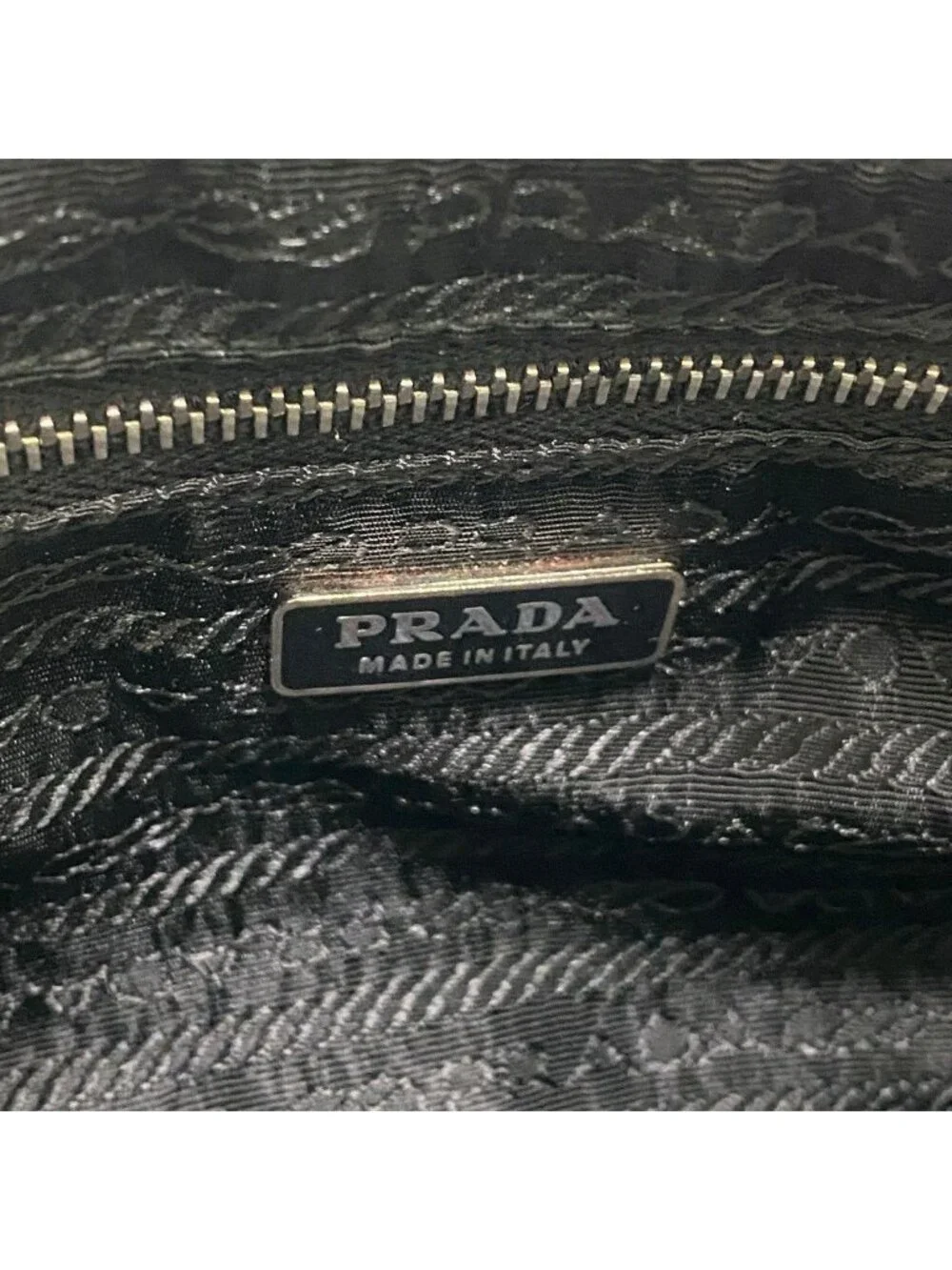 Prada Pouch Handbag Nylon Black